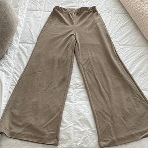 Zara Beige Wide-Leg Pants